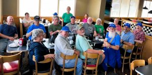 Picture of a group at Big Boy for breakfast.